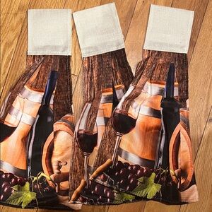 Wine Barrel Kitchen hanging Towels (3)